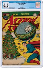 "ACTION COMICS" #93 FEBRUARY 1946 CGC 6.5 FINE+.