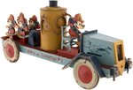 MICKEY MOUSE RARE SPANISH FIRE TRUCK PULL TOY.
