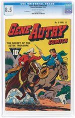 "GENE AUTRY COMICS" #3 NOVEMBER 1942 CGC 8.5 VF+.