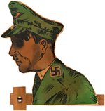 WORLD WAR II ANTI-HITLER WOODEN PUSH TOY.