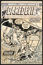 "DAREDEVIL" #111 COMIC BOOK COVER ORIGINAL ART BY RON WILSON.