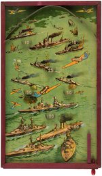 WORLD WAR II NAVAL BATTLE BAGATELLE GAME.