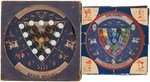 WORLD WAR II "CAPTURE HITLER" AND "VICTORY" BOXED MARBLE GAME PAIR.