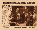 "THE ADVENTURES OF CAPTAIN MARVEL" MOVIE SERIAL LOBBY CARD (CHAPTER 12).