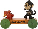 "KRAZY KAT" MECHANICAL PULL TOY.