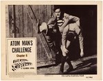 "ATOM MAN VS. SUPERMAN" MOVIE SERIAL LOBBY CARD.