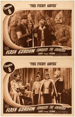 "FLASH GORDON CONQUERS THE UNIVERSE" MOVIE SERIAL LOBBY CARD PAIR.