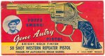 "GENE AUTRY PISTOL 50 SHOT WESTERN REPEATER" BOXED CAP GUN.