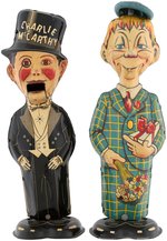 "CHARLIE McCARTHY - MORTIMER SNERD" MARX TIN WIND-UP WALKER PAIR.