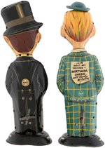 "CHARLIE McCARTHY - MORTIMER SNERD" MARX TIN WIND-UP WALKER PAIR.