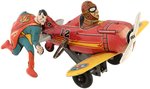 SUPERMAN ROLL OVER PLANE MARX WIND-UP (MULTI-COLOR VARIETY).