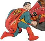 SUPERMAN ROLL OVER PLANE MARX WIND-UP (MULTI-COLOR VARIETY).