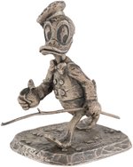 DONALD DUCK STERLING SILVER SCULPTURE BY PHILLIP KRAZCKOWSKI.