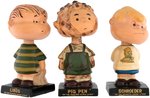 PEANUTS CHARACTERS BOBBING HEADS SET.