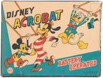 "DISNEY ACROBAT" BOXED BATTERY-OPERATED LINE MAR TOY FEATURING MICKEY MOUSE.