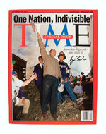 TIME MAGAZINE 9/11 SPECIAL ISSUE WITH BUSH AUTOGRAPH.