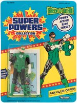 SUPER POWERS GREEN LANTERN FIGURE ON CARD.