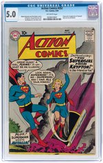 "ACTION COMICS" #252 MAY 1959 CGC 5.0 VG/FINE (FIRST SUPERGIRL).