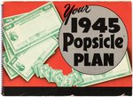 "POPSICLE" 1945 RETAILER'S PROMOTIONAL BOOKLET WITH SUPERMAN & COMIC BOOKS CONTENT.