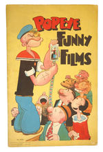 "POPEYE FUNNY FILMS" CUT-OUT BOOK BY SAALFIELD.