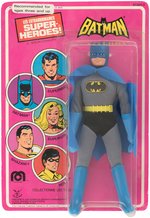 "BATMAN" FRENCH ISSUE MEGO FIGURE ON PIN PIN TOYS CARD.