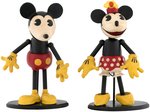 MICKEY & MINNIE MOUSE ONE-OF-A-KIND FOLK FIGURE PAIR BY KEITH KAONIS.