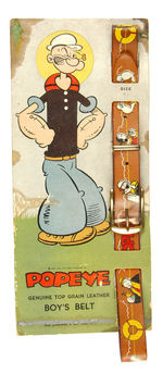 POPEYE BOYS BELT ON STORE CARD.