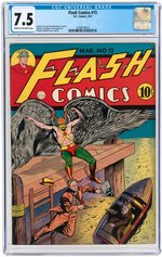 "FLASH COMICS" #15 MARCH 1941 CGC 7.5 VF-.