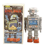 "BATTERY OPERATED SPACE EXPLORER" BOXED ROBOT.