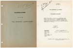 "THE ADVENTURES OF SUPERMAN - THE HAUNTED LIGHTHOUSE" TV SCRIPT SIGNED BY SPENCER GORDON BENNET.