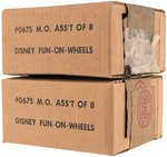 "MARX DISNEY FUN-ON-WHEELS" FACTORY-SEALED & OPEN BOXES.