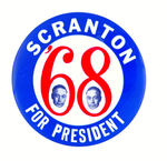 SCRANTON DOUBLE IMAGE 3" JUGATE BUTTON.