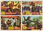 "WESTERN ROUND-UP" TOPPS GUM CARD SET AND WRAPPER.