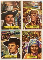 "WESTERN ROUND-UP" TOPPS GUM CARD SET AND WRAPPER.