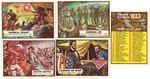 "CIVIL WAR NEWS" TOPPS GUM CARD & BANKNOTE COMPLETE SET PLUS WRAPPER.