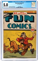"MORE FUN COMICS" #37 NOVEMBER 1938 CGC 5.0 VG/FINE.