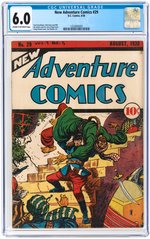 "NEW ADVENTURE COMICS" #29 AUGUST 1938 CGC 6.0 FINE.