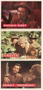 "DAVY CROCKETT" TOPPS 2ND SERIES (GREEN BACK) GUM CARD SET.