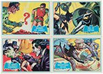 "BATMAN" TOPPS SERIES B "BLUE BAT" GUM CARD SET.