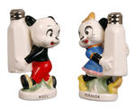 ANDY PANDA AND MIRANDA PANDA FIGURAL SALT & PEPPER SET