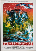 THE ROLLING STONES 1973 HONOLULU INTERNATIONAL CENTER CONCERT POSTER.