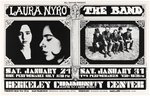 BILL GRAHAM CONCERT POSTER BG-215 FEATURING LAURA NYRO & THE BAND.