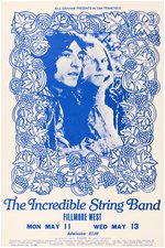 BILL GRAHAM CONCERT POSTER BG-232A FEATURING THE INCREDIBLE STRING BAND.