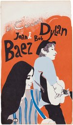 "BOB DYLAN & JOAN BAEZ" SCARCE 1965 CONCERT HANDBILL.
