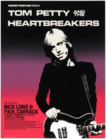 "TOM PETTY AND THE HEARTBREAKERS" 1983 LOUISVILLE KENTUCKY CONCERT POSTER.