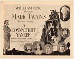 MARK TWAIN'S "A CONNECTICUT YANKEE IN KING ARTHUR'S COURT" LOBBY CARD LOT.