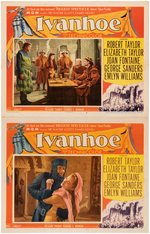 ROBERT TAYLOR & ELIZABETH TAYLOR "IVANHOE" LOBBY CARD SET.