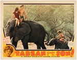 JOHNNY WEISSMULLER "TARZAN FINDS A SON!" LOBBY CARD.