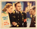 CAROLE LOMBARD "TO BE OR NOT TO BE" LOBBY CARD.