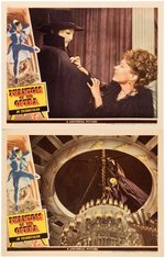 CLAUDE RAINS "PHANTOM OF THE OPERA" LOBBY CARD PAIR.